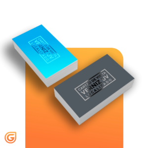 Cartão de Visita Fosco com Verniz Localizado Frente e Verso